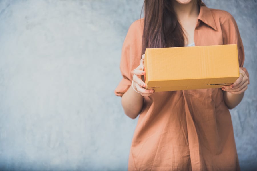 Lady with Box